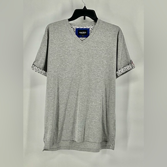 Maceoo Other - MACEOO Light Gray V-Neck Men's Tee XL